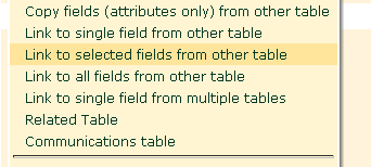 Custom tables
