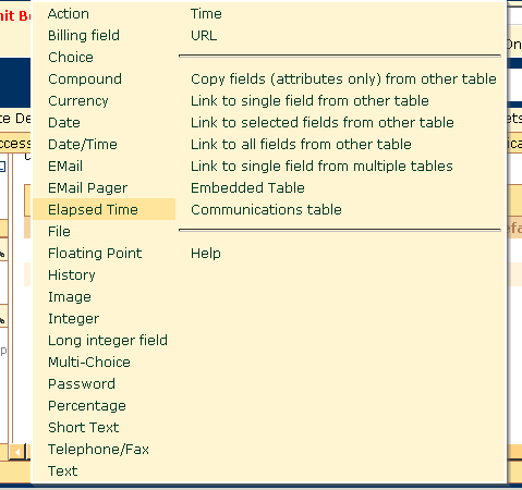 Custom field types