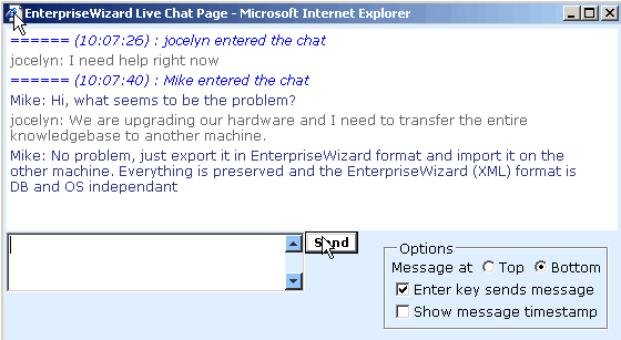 Chat Interface