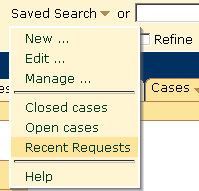 Accessing a Saved Search