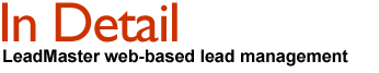 LeadMaster Web-Based Lead Management