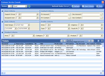 Surado CRM - Customer Service Console